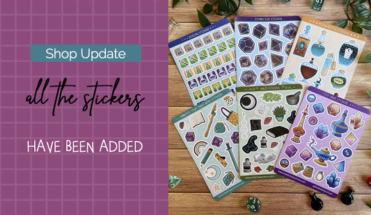 shop update all the stickers have been added to my stores