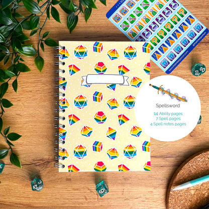 Rainbow Dice A5 Campaign Journal