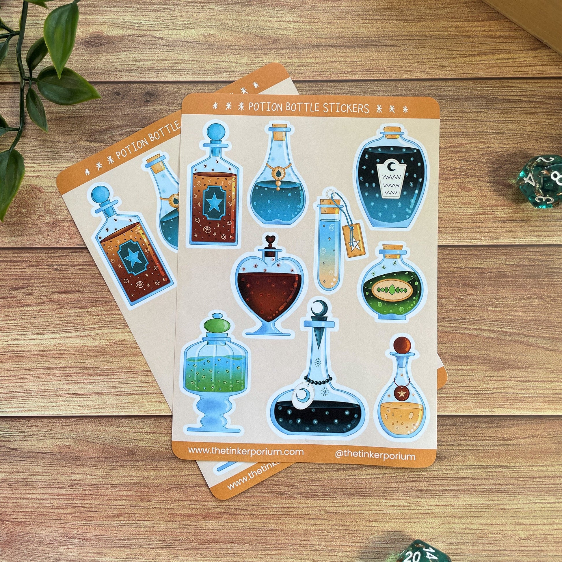 Potion Bottle sticker sheet perfect for an apothecary