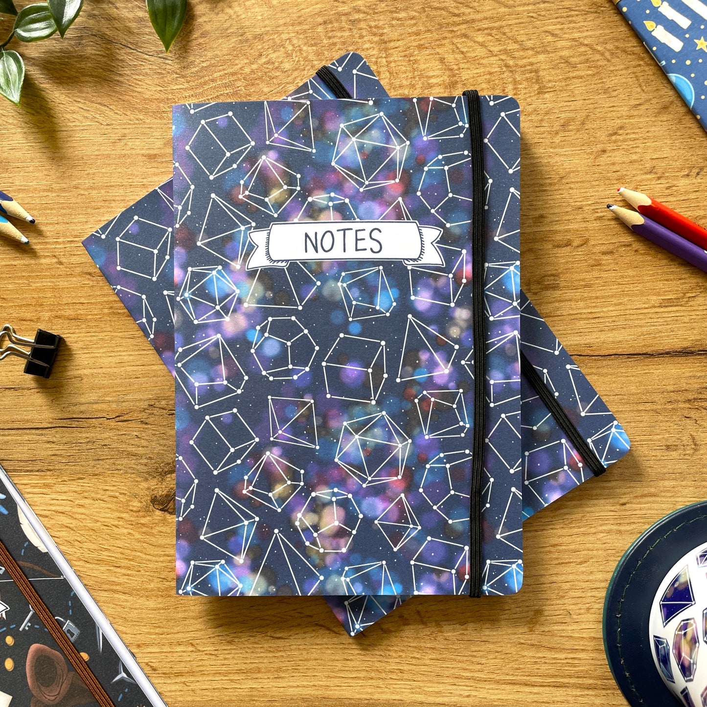Starry Dice A5 Notebook with Strap